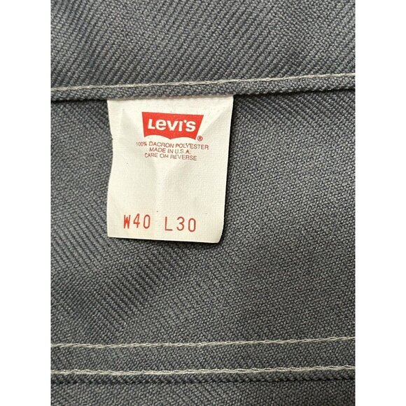 Levi's Vintage Gray Pants Gold Tab Trousers Utility Made In USA Men's‎ 40x30 - Picture 4 of 5